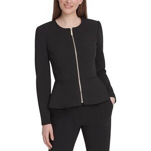DKNY Women’s Formal Zip Front Jacket
